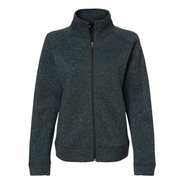 J. America - Womens 8716 Traverse Full-Zip Sweatshirt