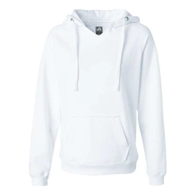 J. America - Womens 8836 Sueded V-Neck Hooded Sweatshirt - Image 3
