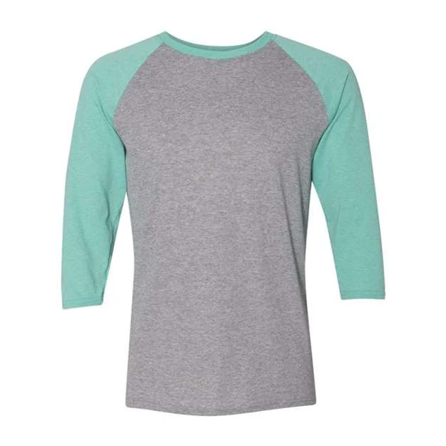 Jerzees - Mens 601Rr Triblend Three-Quarter Raglan Baseball T-Shirt - Image 12