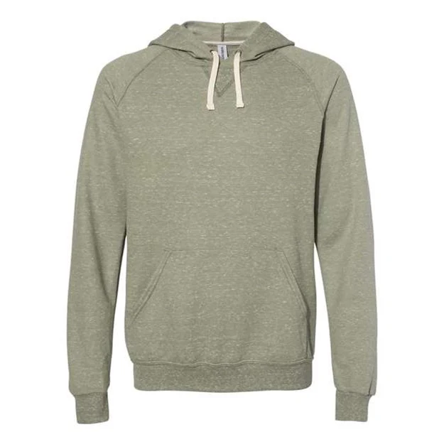 Jerzees - Mens 90Mr Snow Heather French Terry Pullover Hood Sweatshirt - Image 5