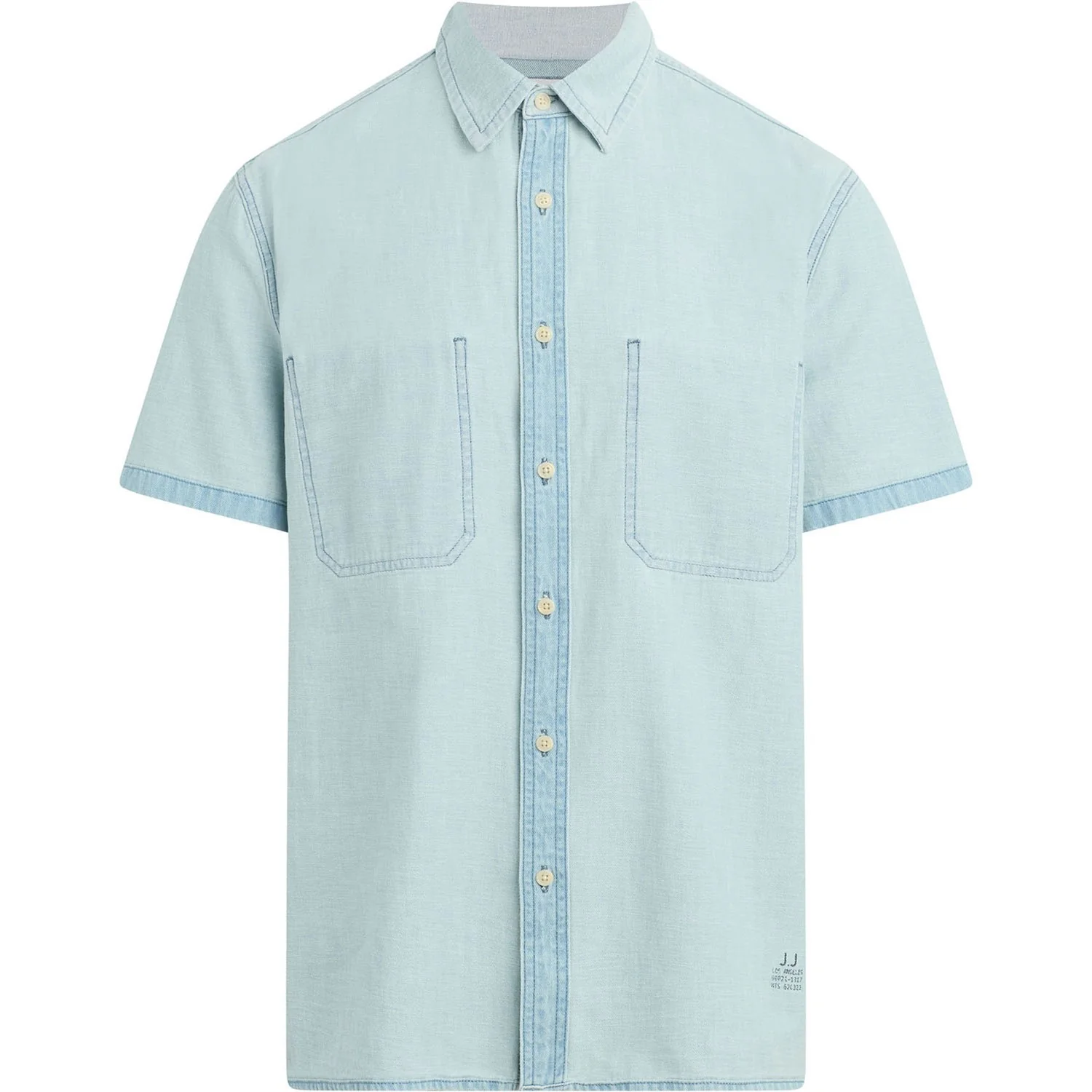 Joe Jeans - Mens Reverse Chambray Camp Shirt - Image 2