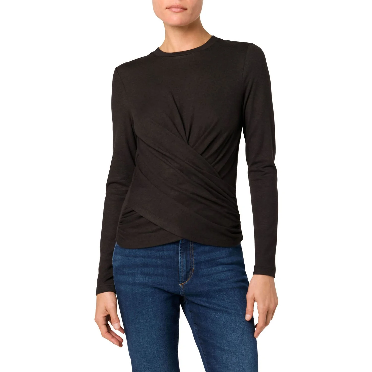 Joe Jeans - Womens Long Sleeve Twist Wrap Top - Image 2