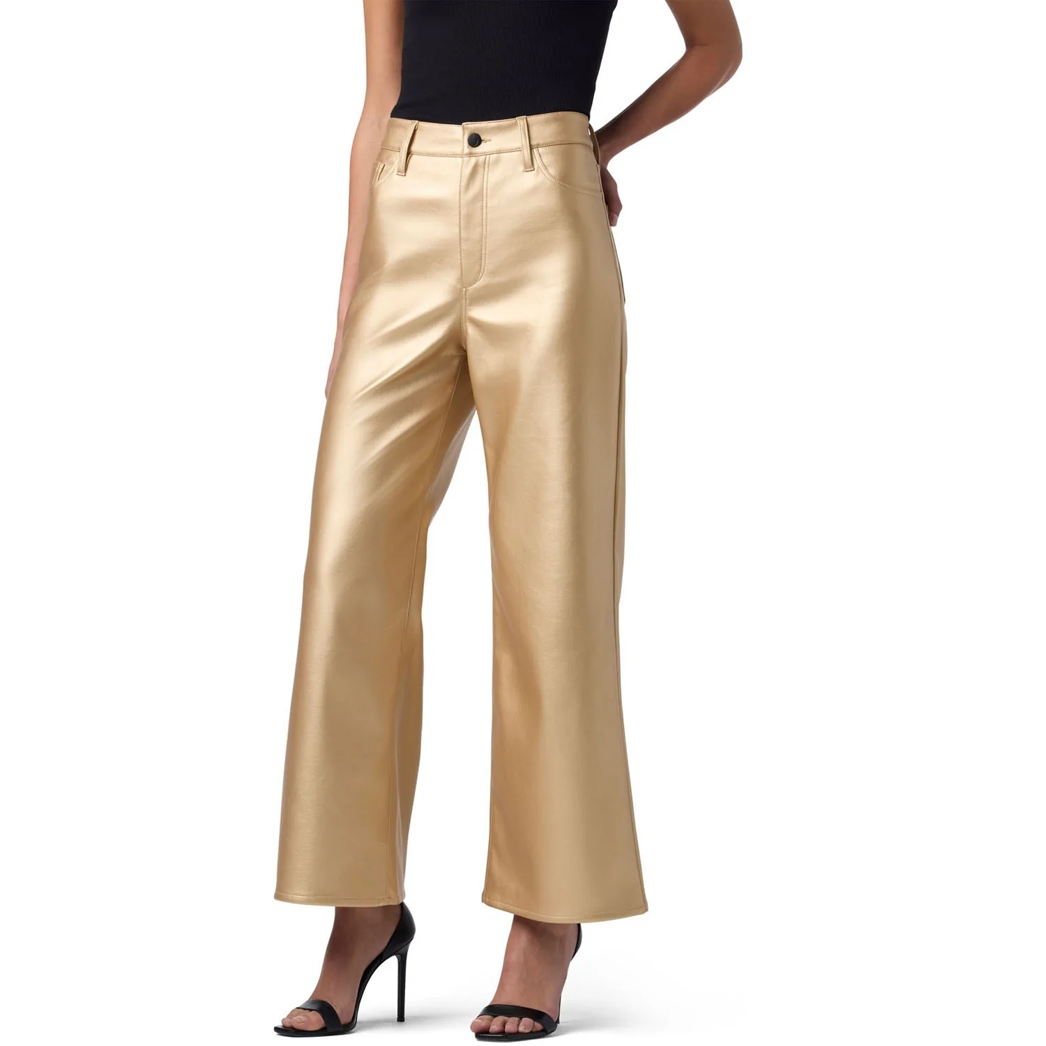 Joe Jeans - Womens Metallic Wide Leg Ankle Jeans - Image 2