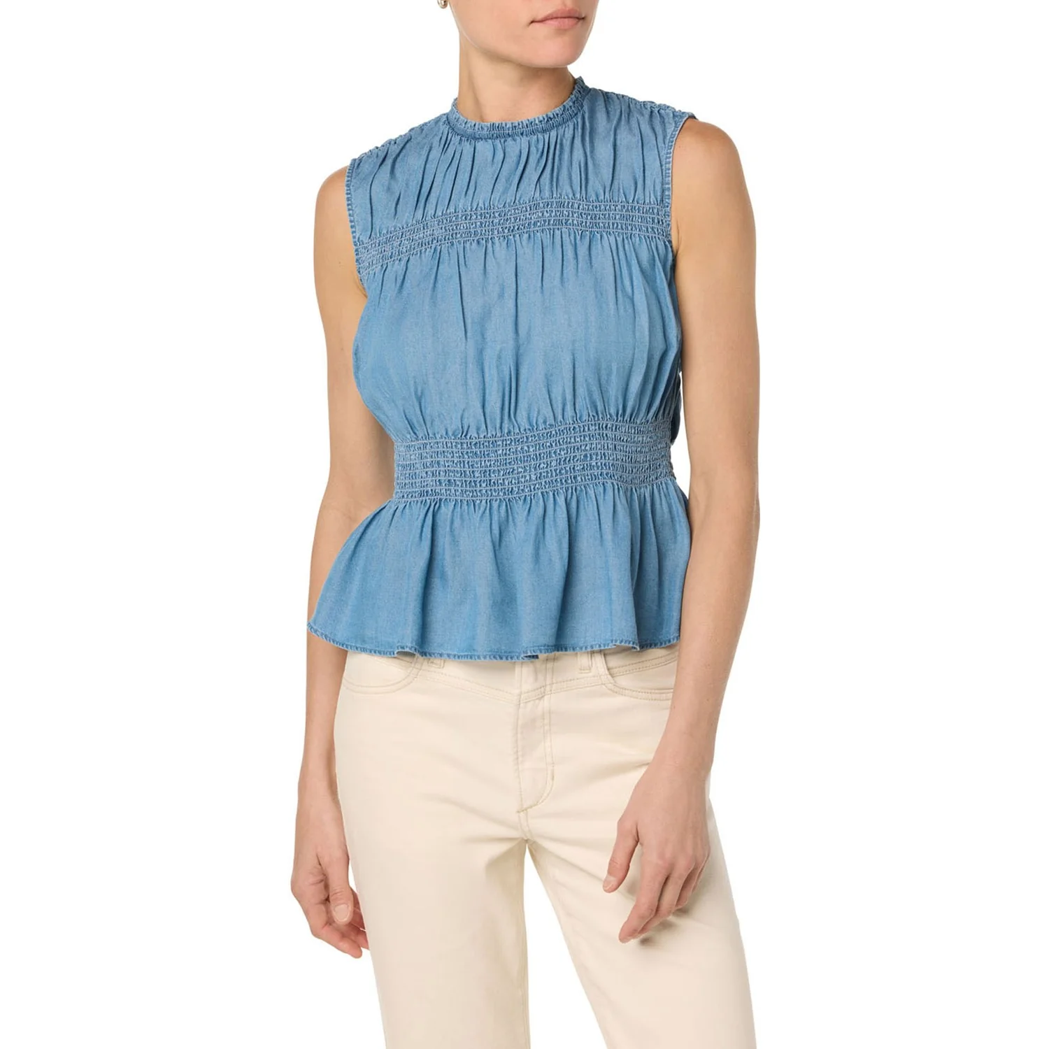 Joe Jeans - Womens Sleeveless Chambray Top - Image 2