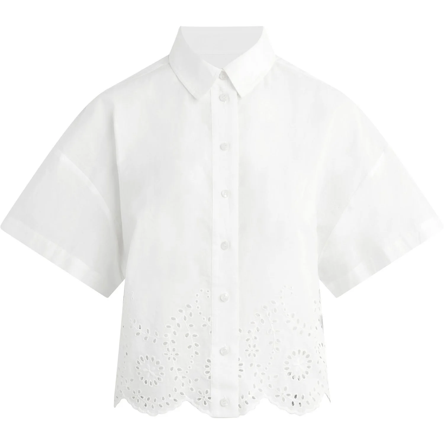 Joe Jeans - Womens The Eyelet Short Sleeve Shirt - Image 2
