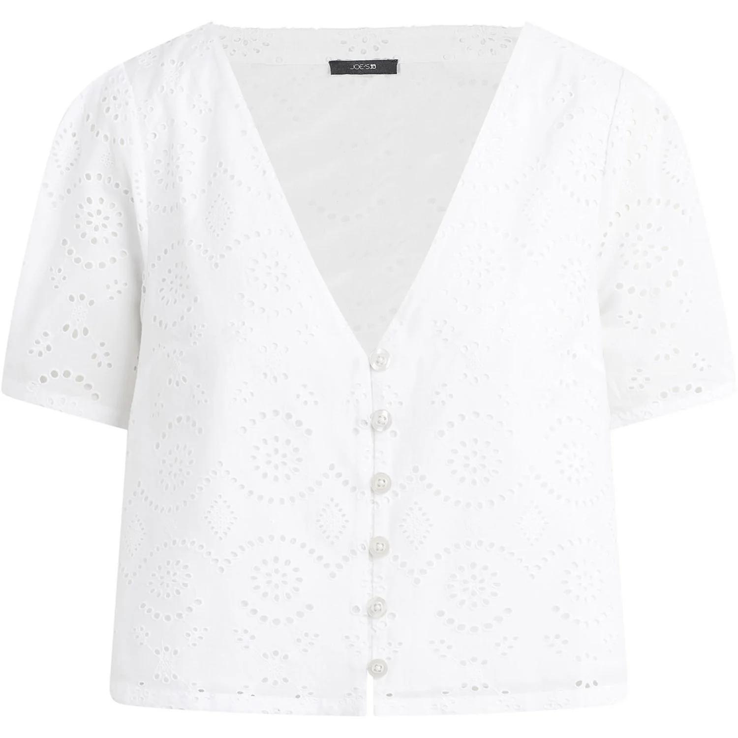 Joe Jeans - Womens The Halle Short Sleeve Eyelet Blouse - Image 2