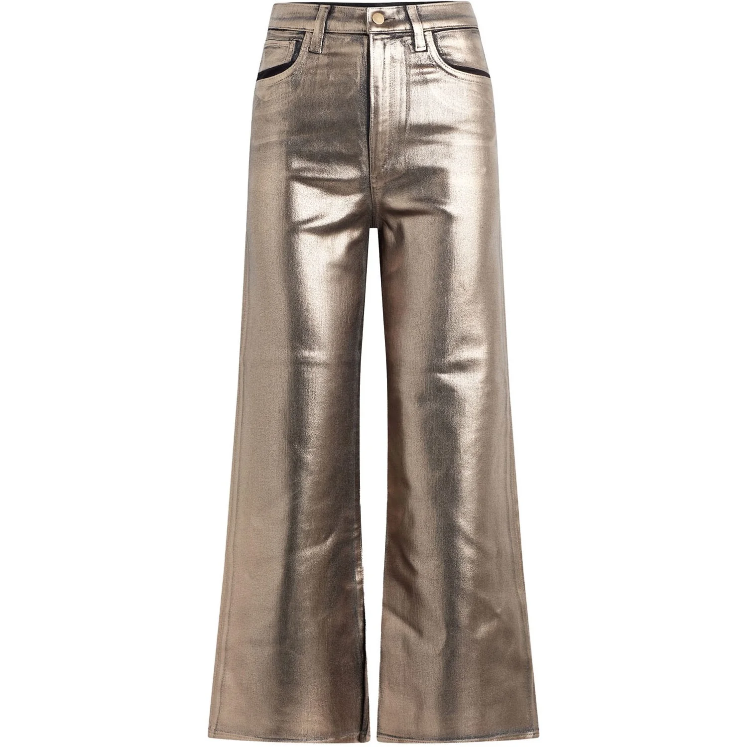 Joe Jeans - Womens The Mia High Rise Wide Leg Ankle Foil Jeans