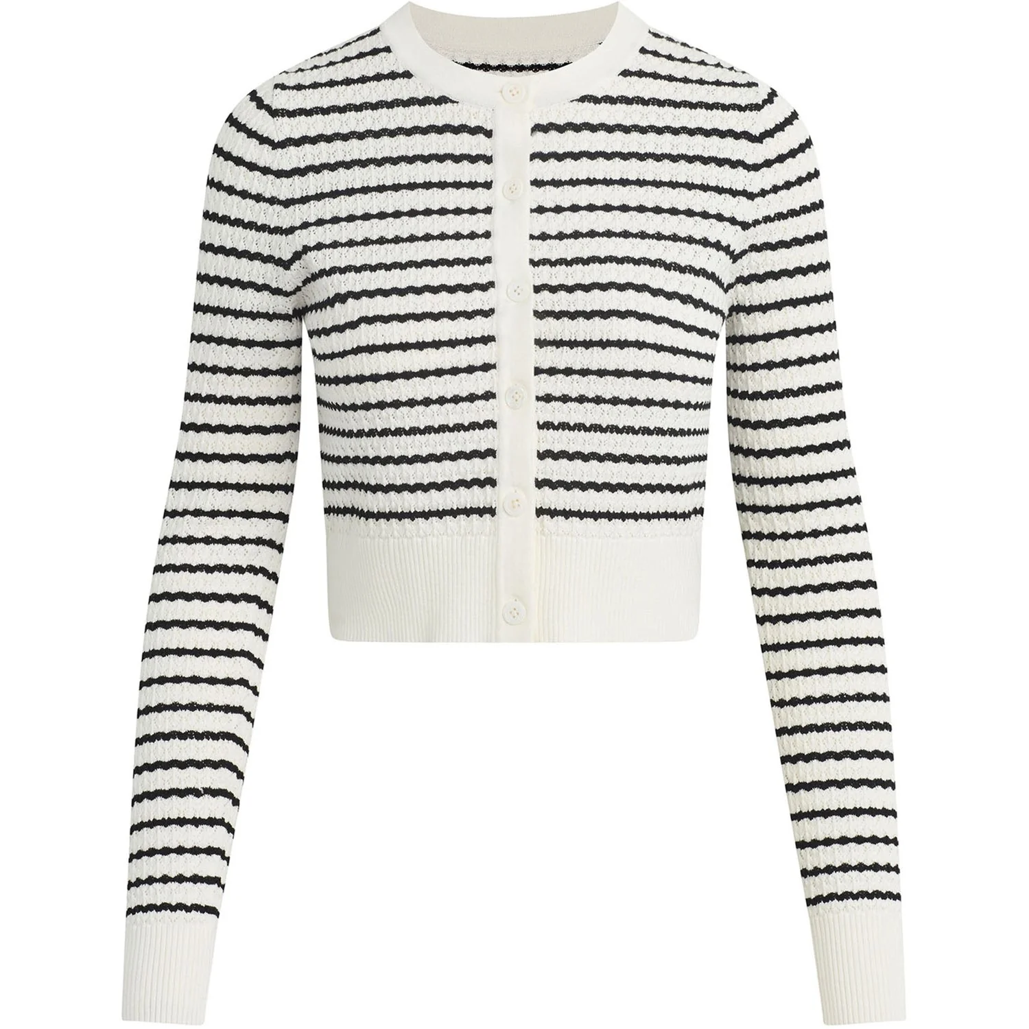 Joe Jeans - Womens The Pointelle Dani Cardigan Sweater - Image 3