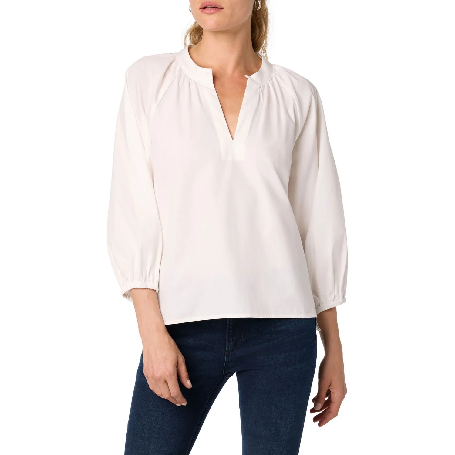 Joe Jeans - Womens V Neck Poplin Top - Image 2