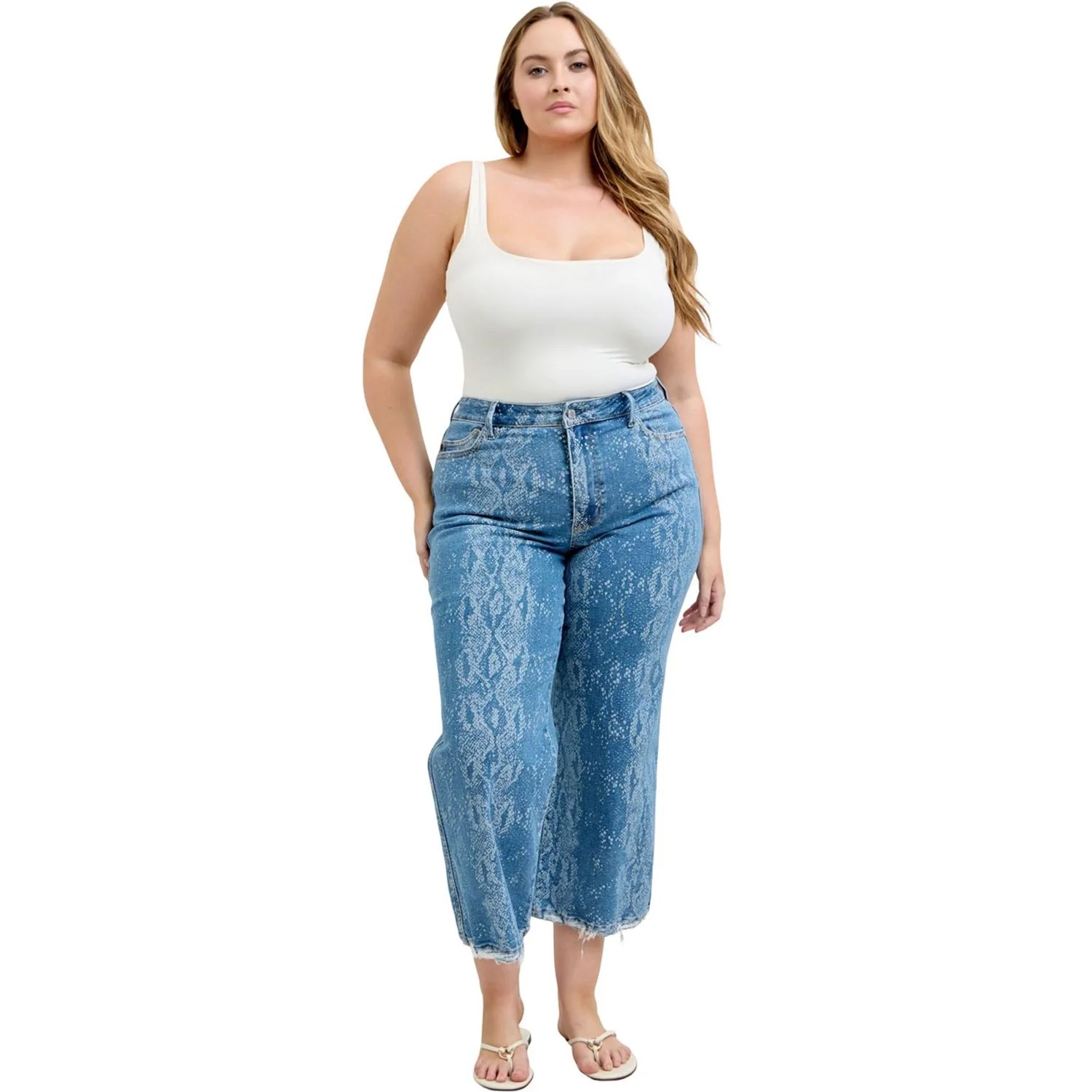 Judy Blue - Womens High Waist Ankle Wide - Image 2