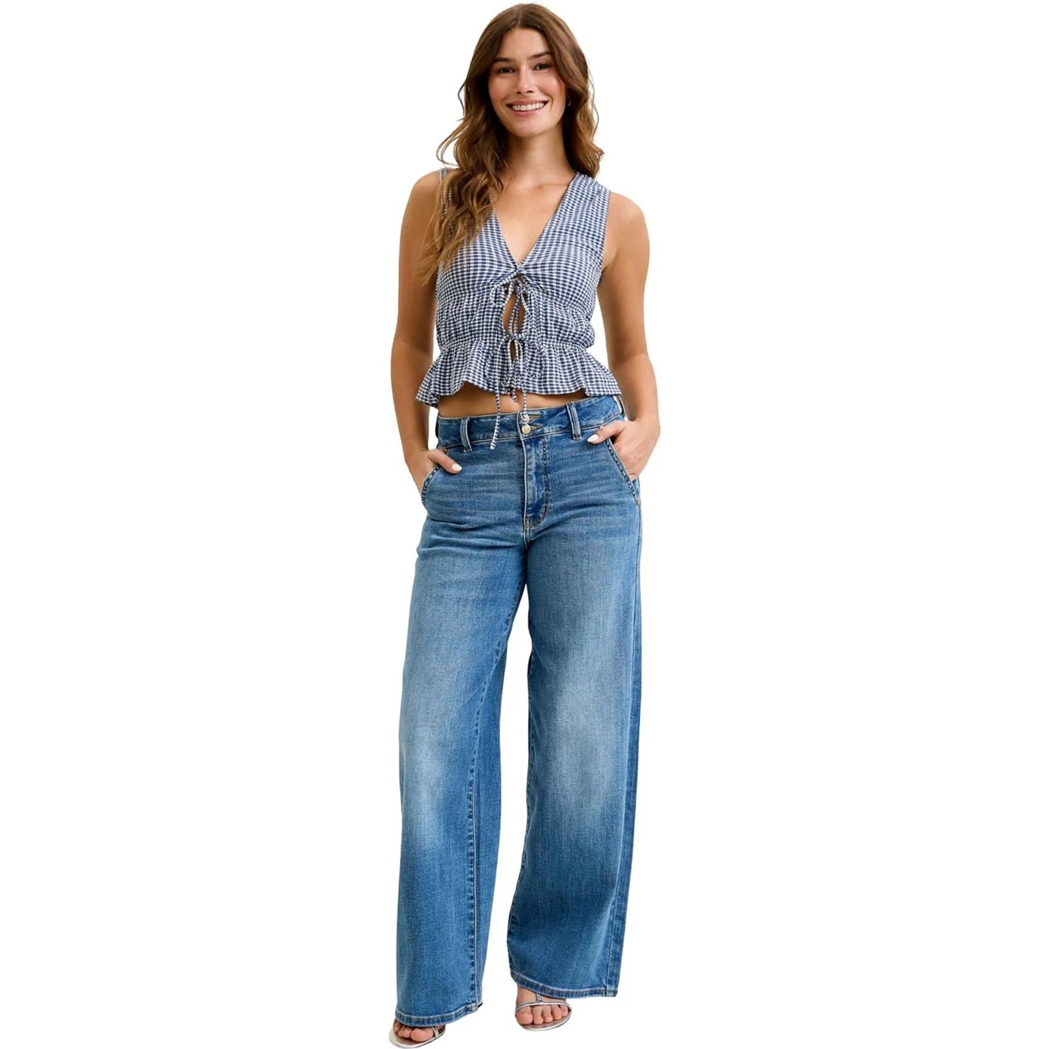 Judy Blue - Womens High Waist Column with Trouser Styling - Image 2
