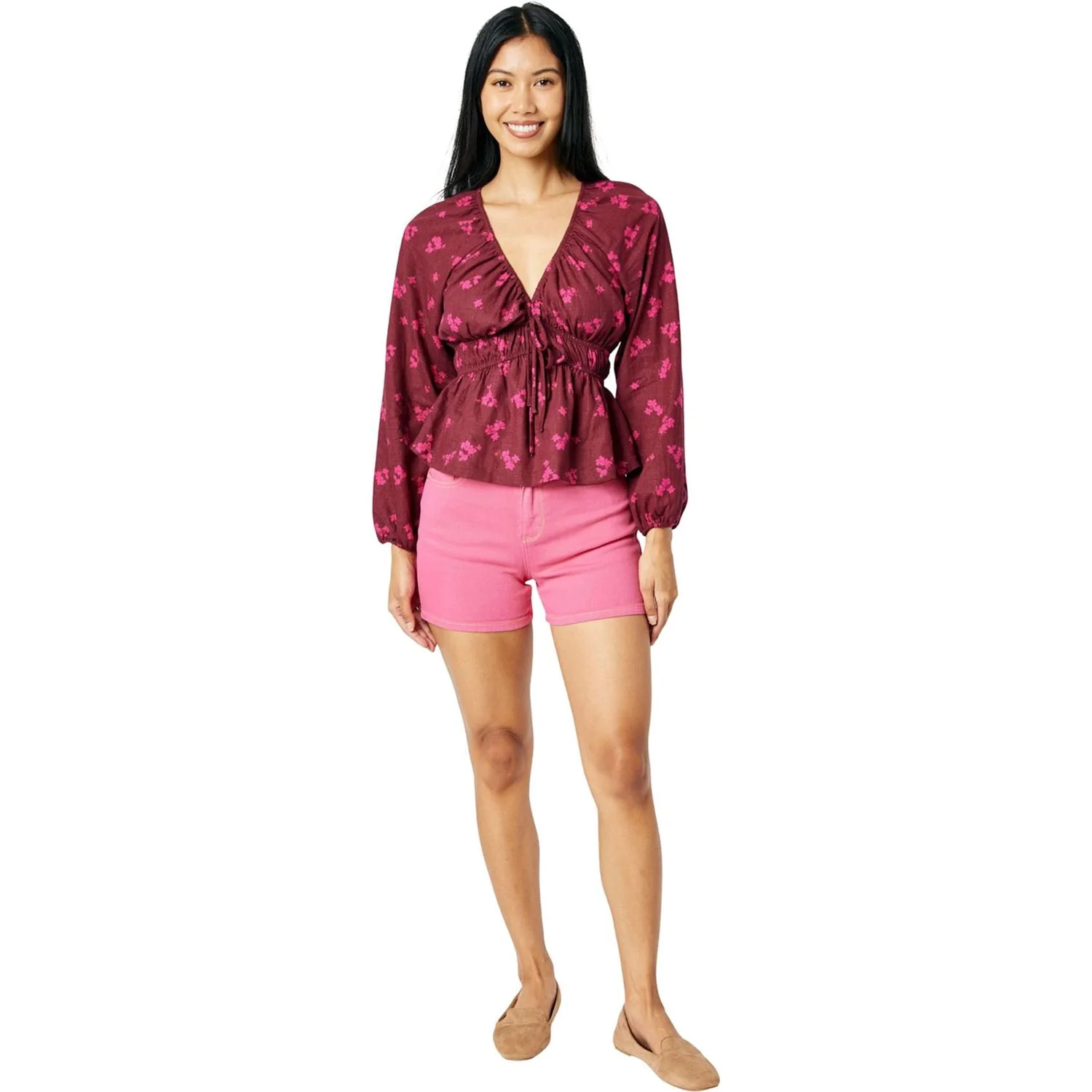Judy Blue - Womens High Waist Garment Dyed Pocket Embroidery Shorts - Image 2
