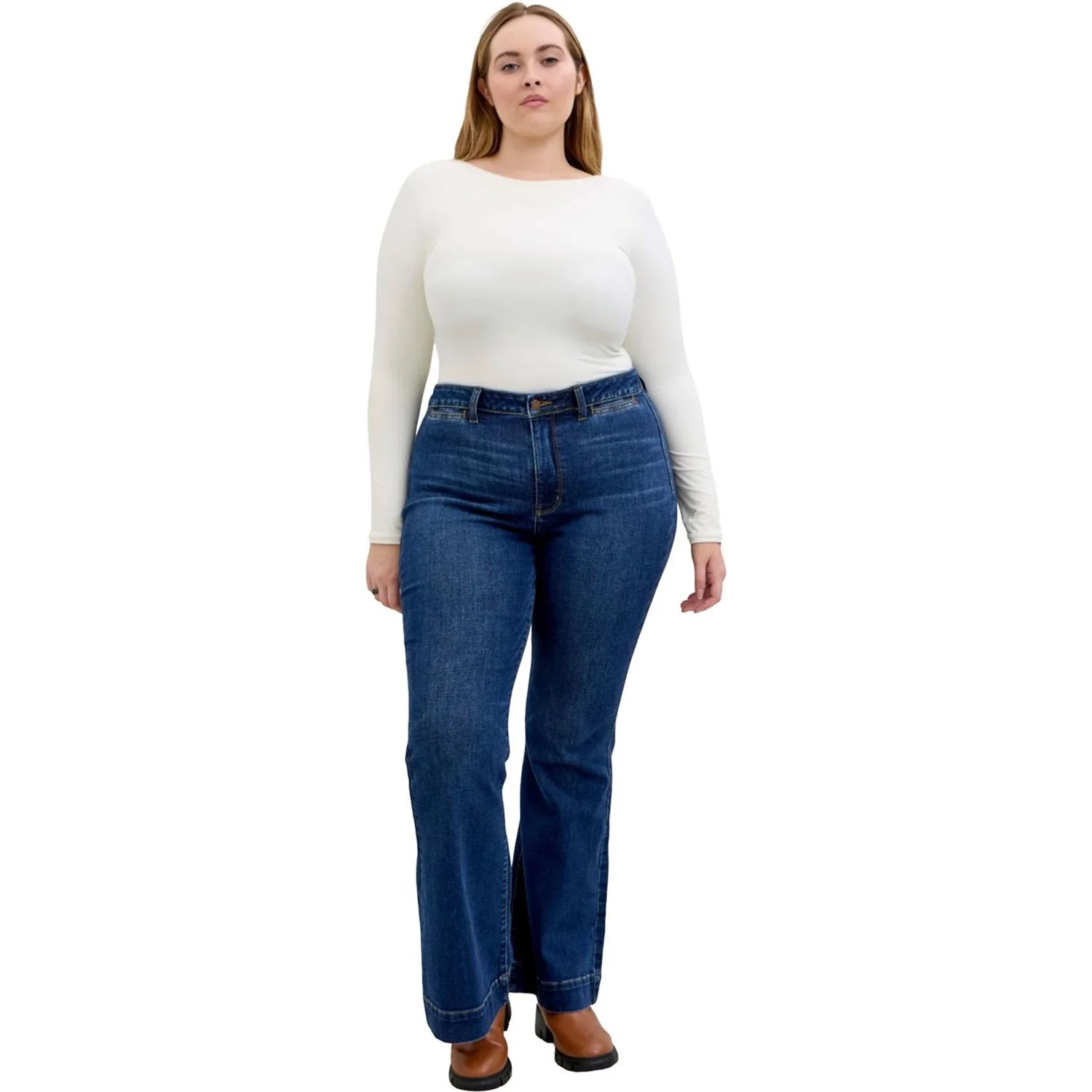 Judy Blue - Womens High Waist Trouser Flare - Image 2