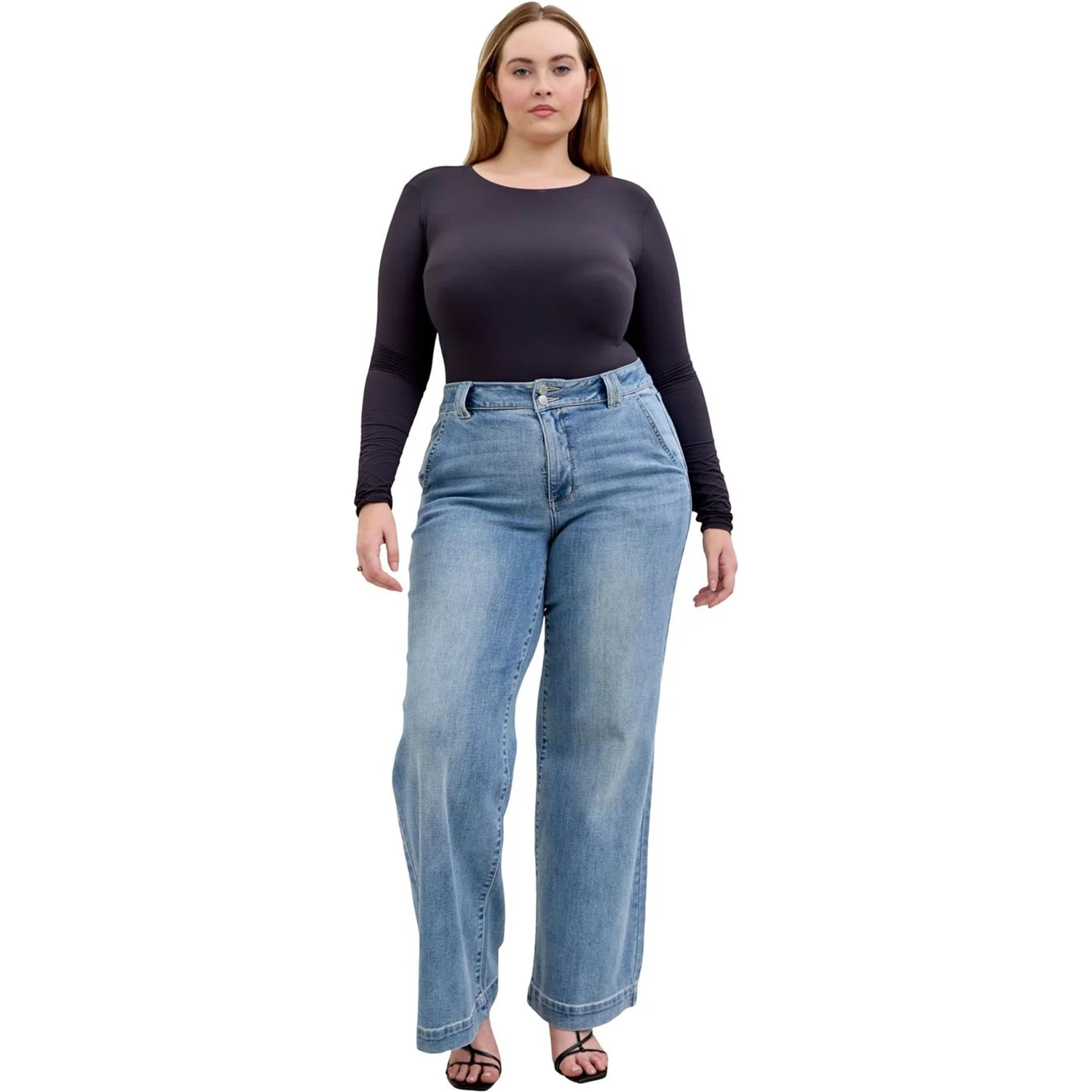 Judy Blue - Womens High Waist Trouser Wide Leg - Image 2