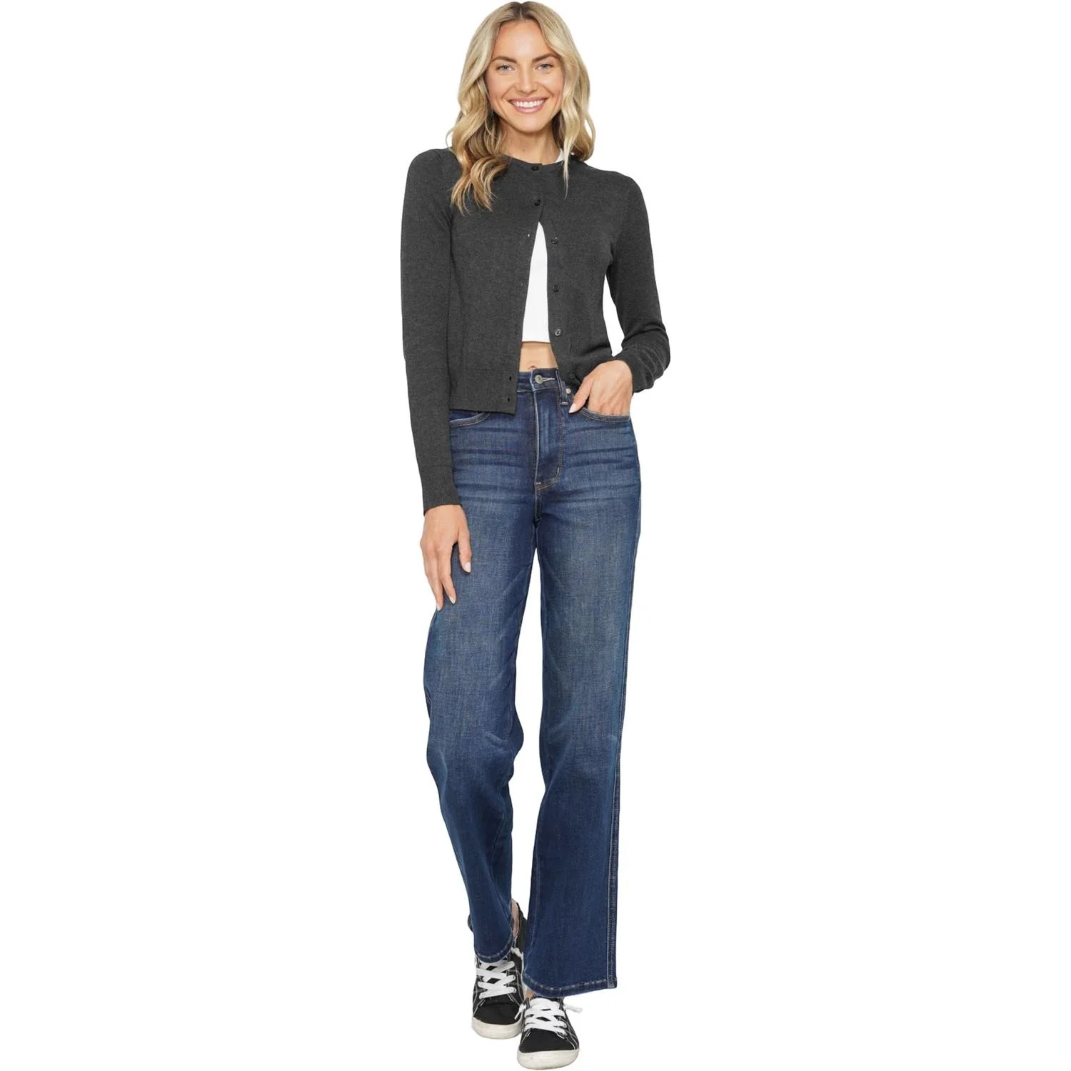 Judy Blue - Womens High Waist Tummy Control Classic Straight