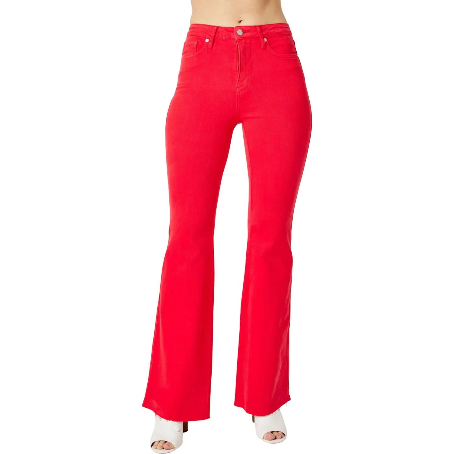 Judy Blue - Womens High Waist Tummy Control Garment Dyed Flare - Image 2