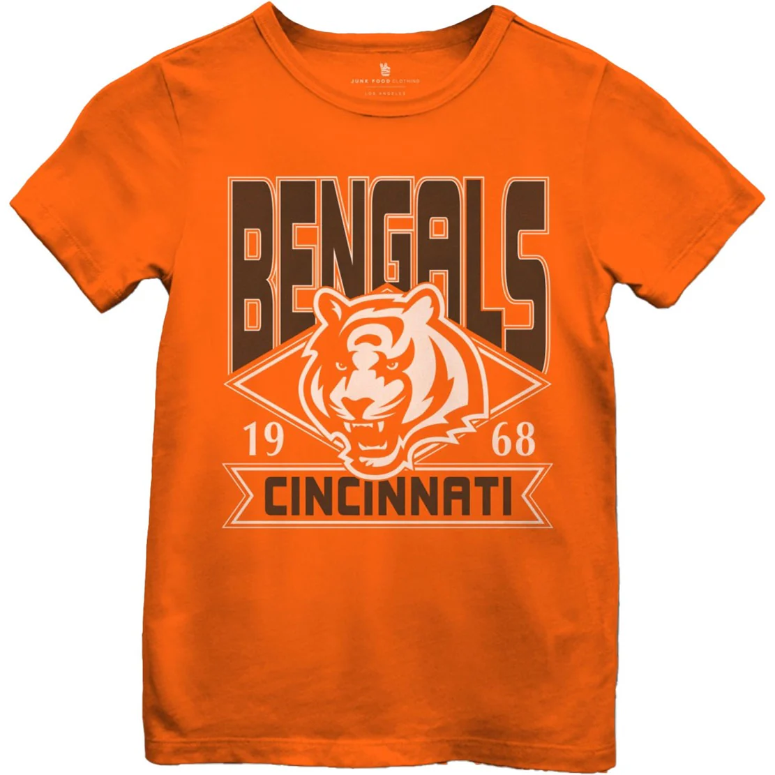 Junk Food - Girls Bengals Overtime Short Sleeve T-Shirt - Image 2
