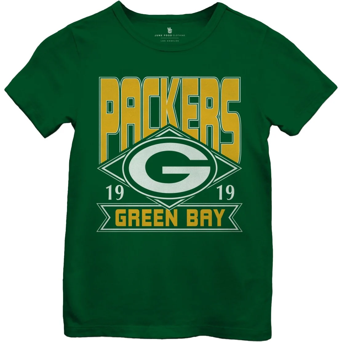 Junk Food - Girls Packers Overtime Short Sleeve T-Shirt - Image 2