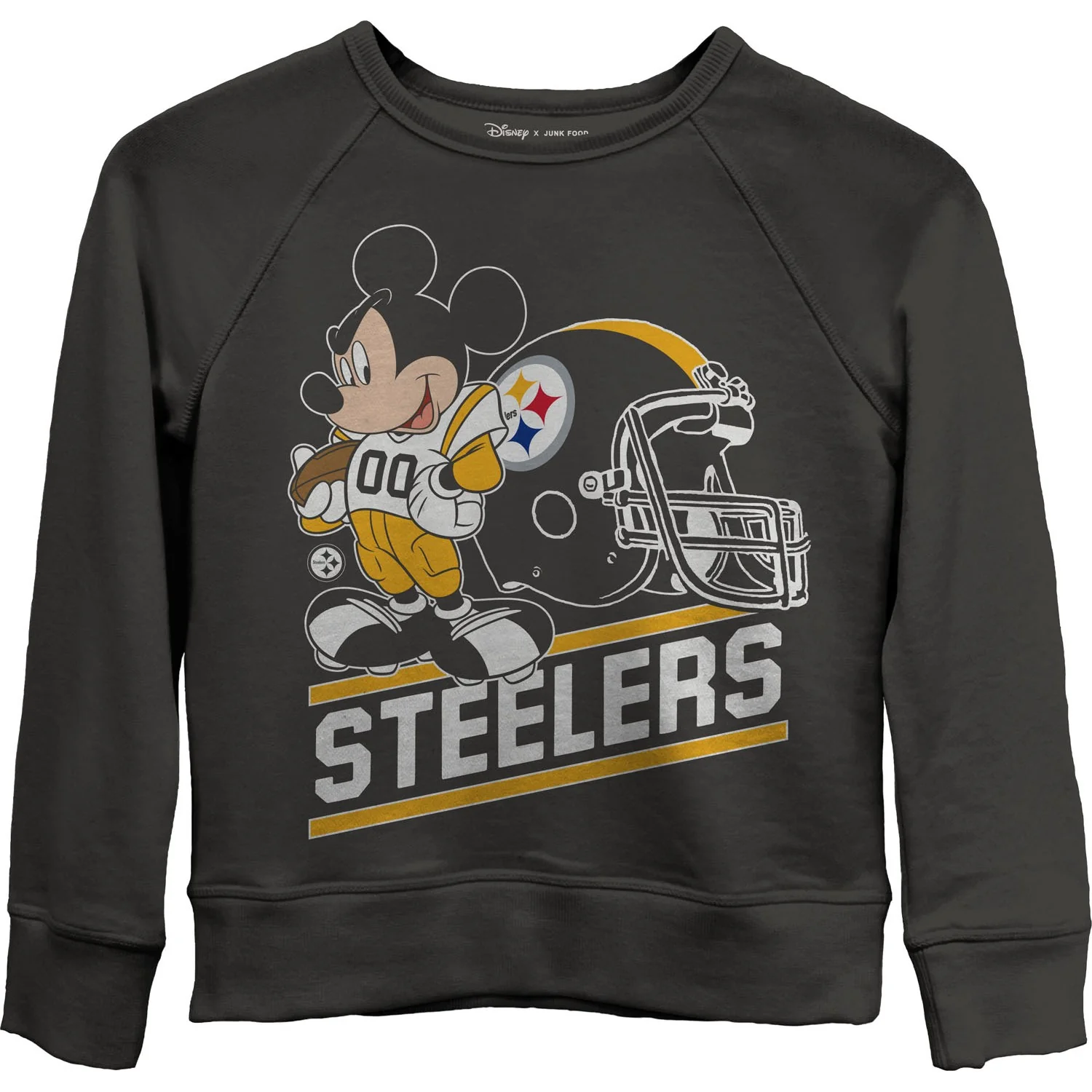 Junk Food - Girls Steelers Mickey Ctp Fleece Sweatshirt