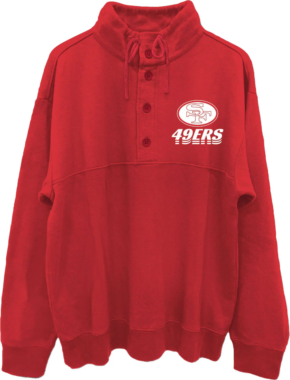 Junk Food - Mens 49Ers Mock 1/4 Button Up Top - Image 2