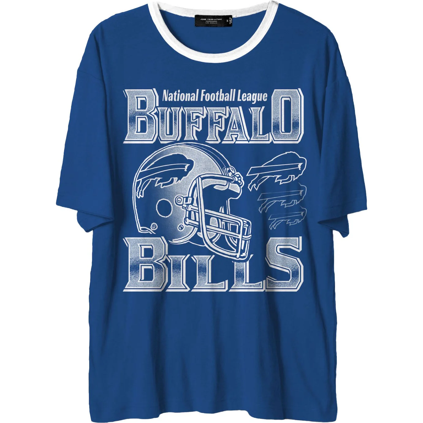 Junk Food - Mens Bills Oversized Ringer T-Shirt - Image 3
