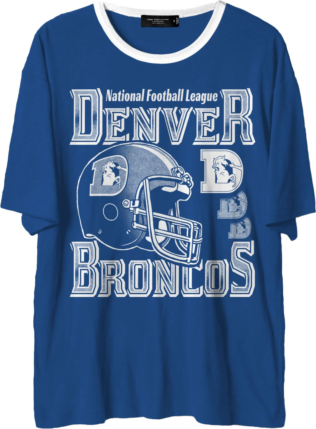 Junk Food - Mens Broncos Oversized Ringer T-Shirt - Image 2