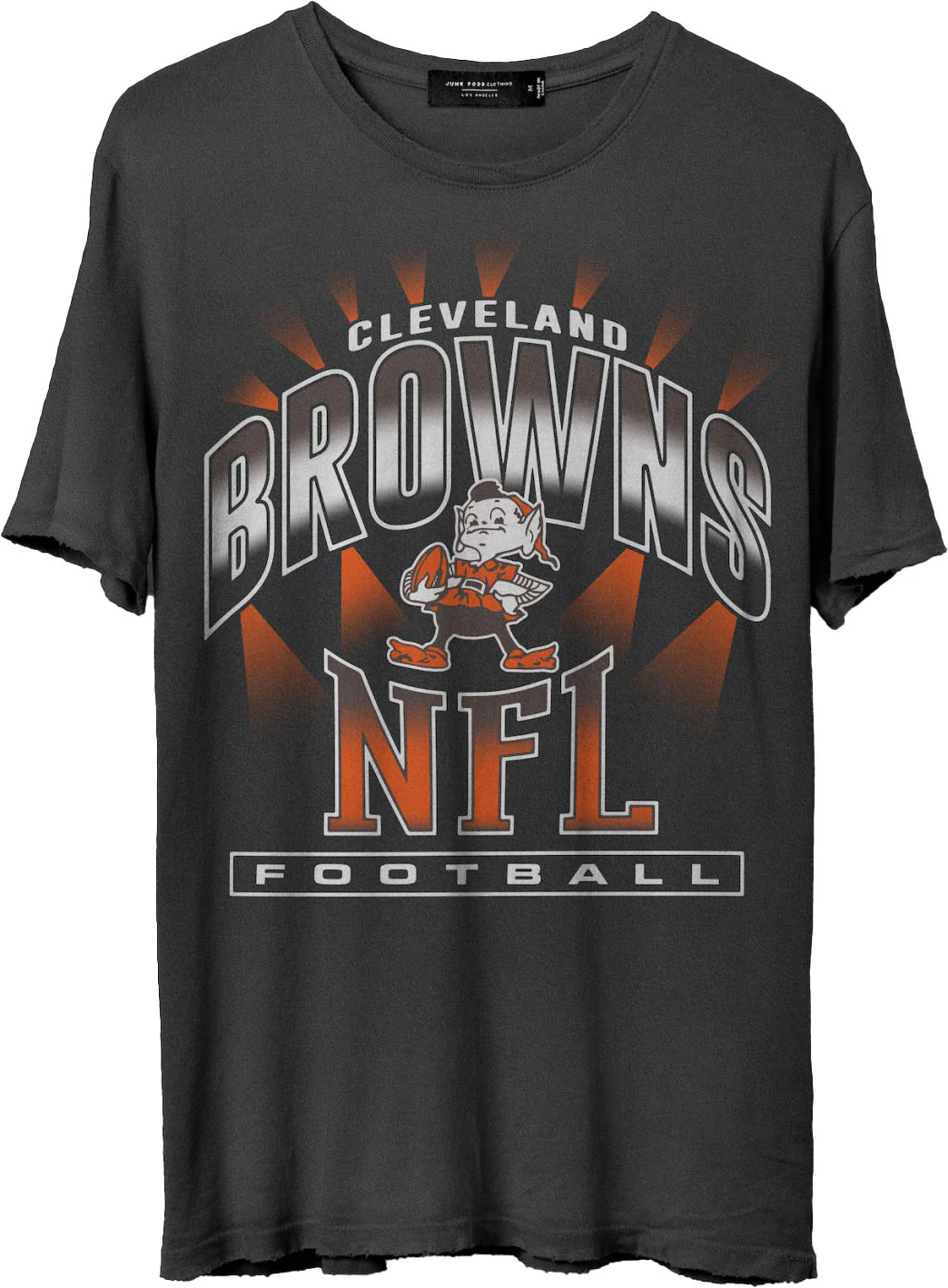 Junk Food - Mens Browns Chrome Vintage T-Shirt - Image 2