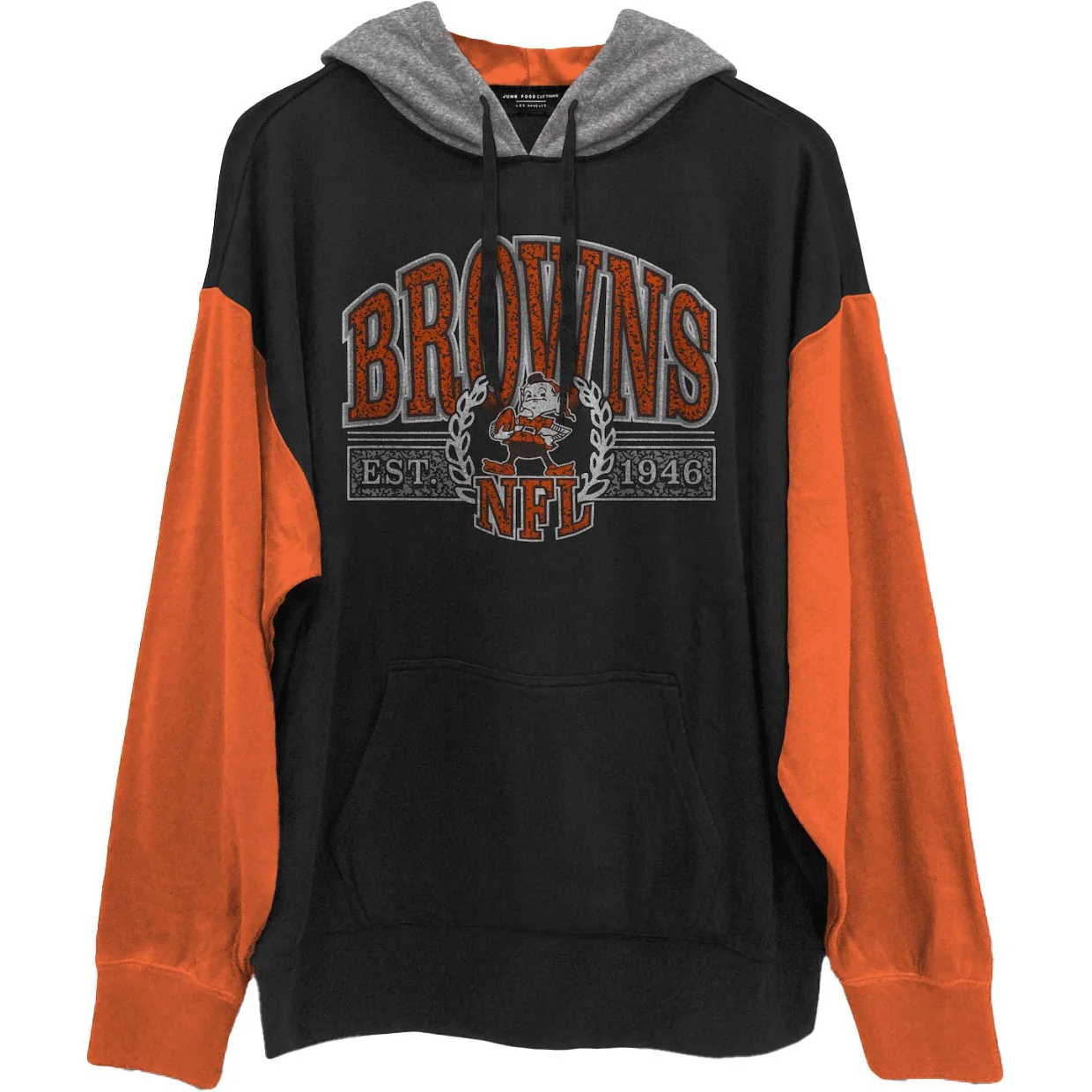 Junk Food - Mens Browns Tri Color Block Hood - Image 3