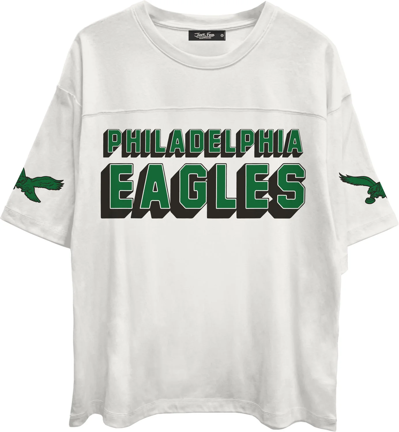 Junk Food - Mens Eagles Halfback T-Shirt - Image 2