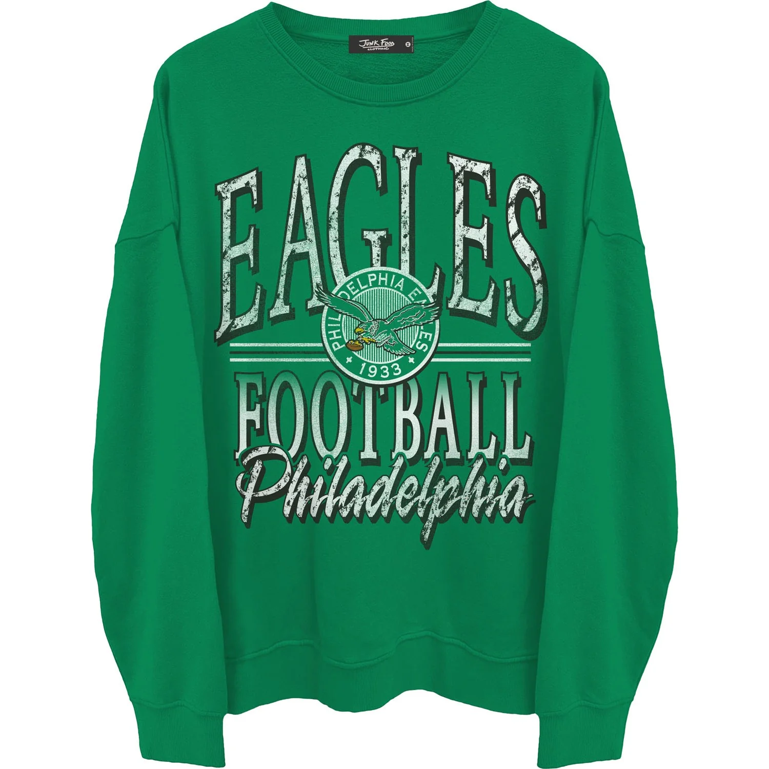 Junk Food - Mens Eagles Lateral Crew Neck Fleece Sweatshirt