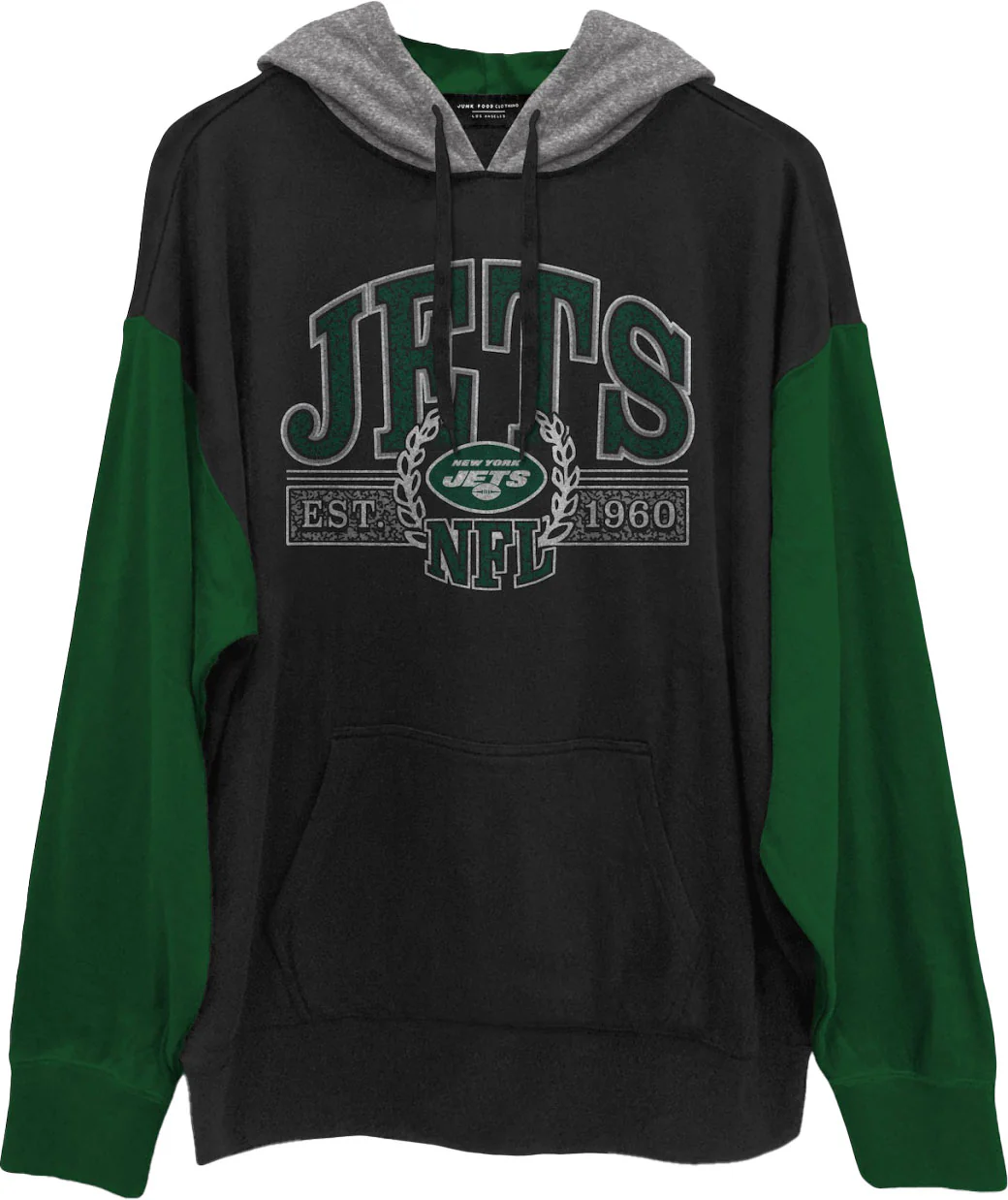 Junk Food - Mens Jets Tri Color Block Hood - Image 2