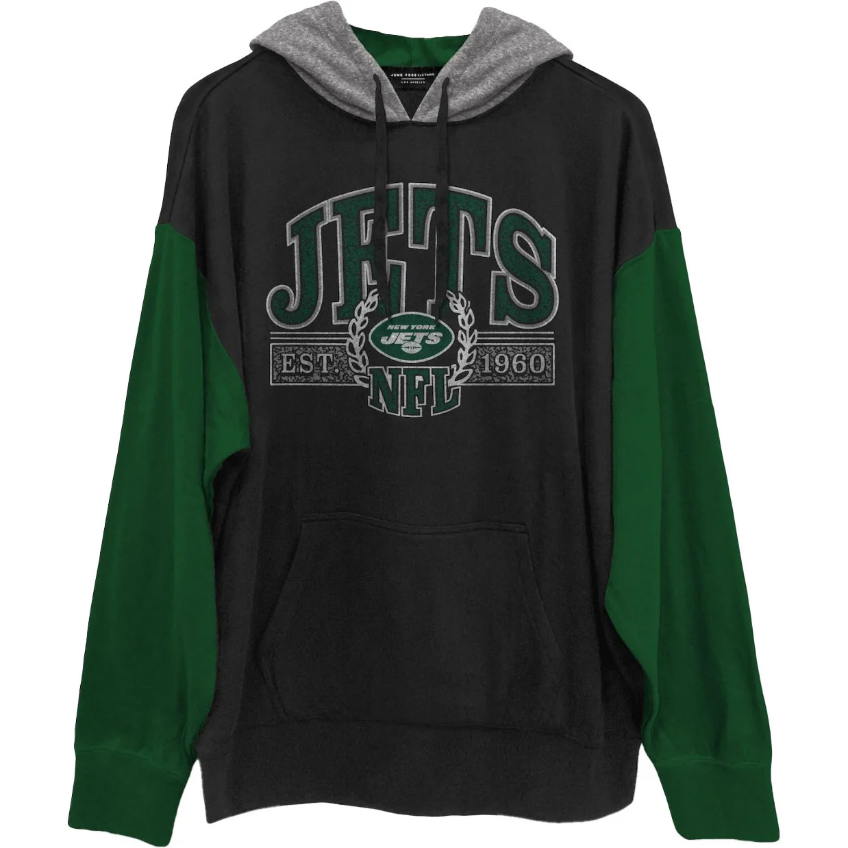 Junk Food - Mens Jets Tri Color Block Hood - Image 3