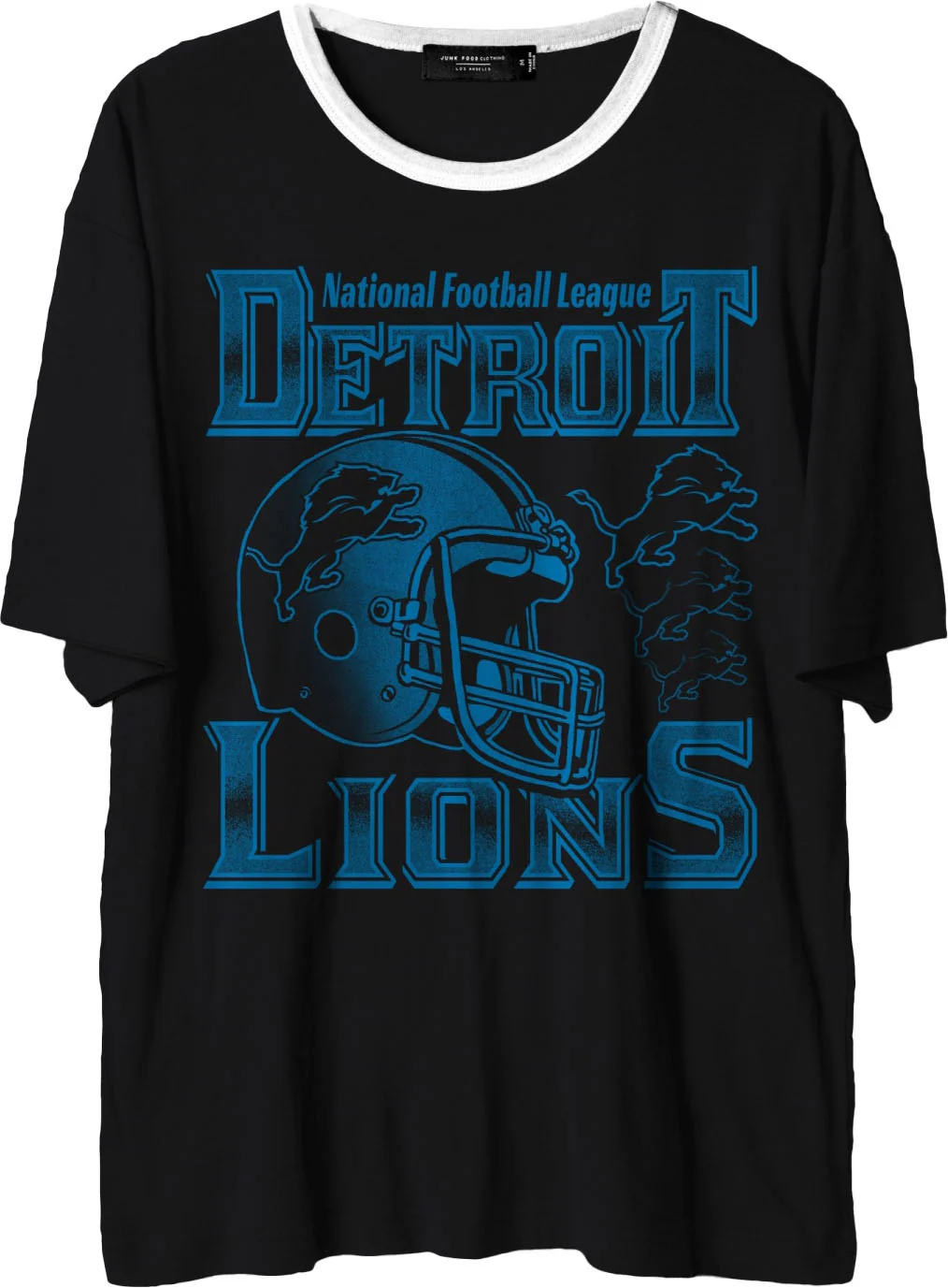 Junk Food - Mens Lions Oversized Ringer T-Shirt - Image 2