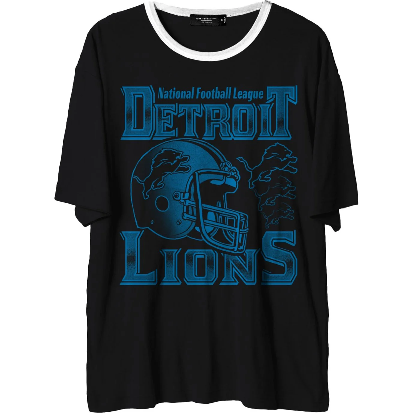 Junk Food - Mens Lions Oversized Ringer T-Shirt - Image 4