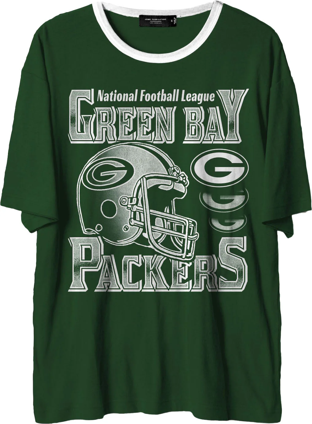 Junk Food - Mens Packers Oversized Ringer T-Shirt - Image 2