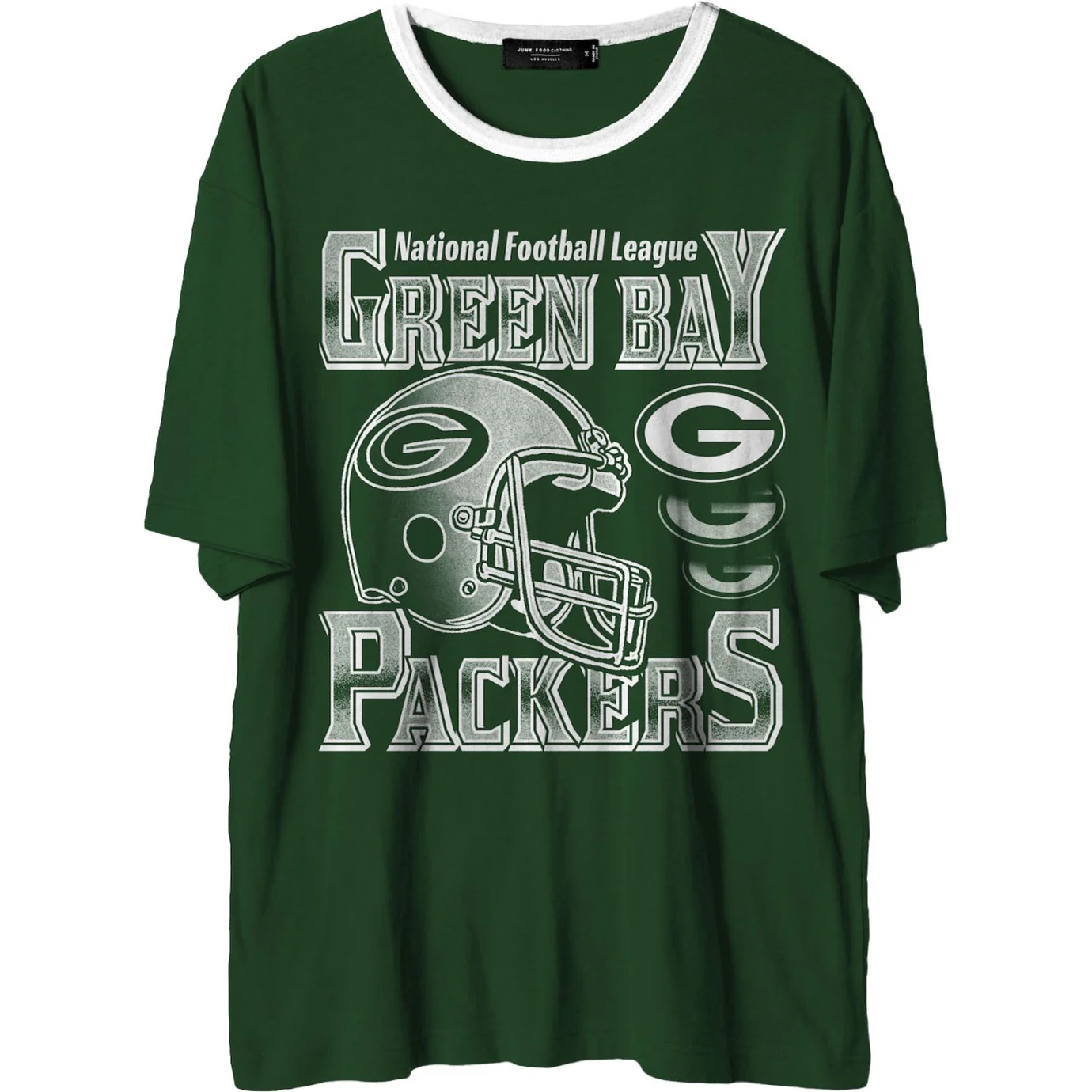 Junk Food - Mens Packers Oversized Ringer T-Shirt - Image 3