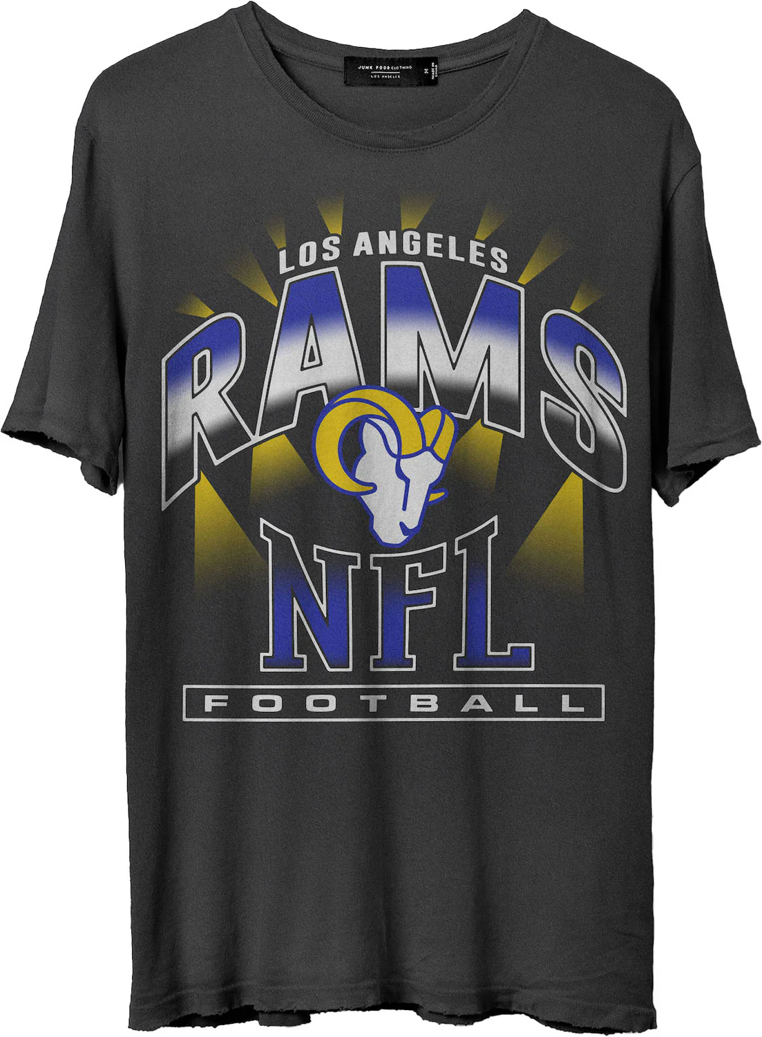 Junk Food - Mens Rams Chrome Vintage T-Shirt - Image 2
