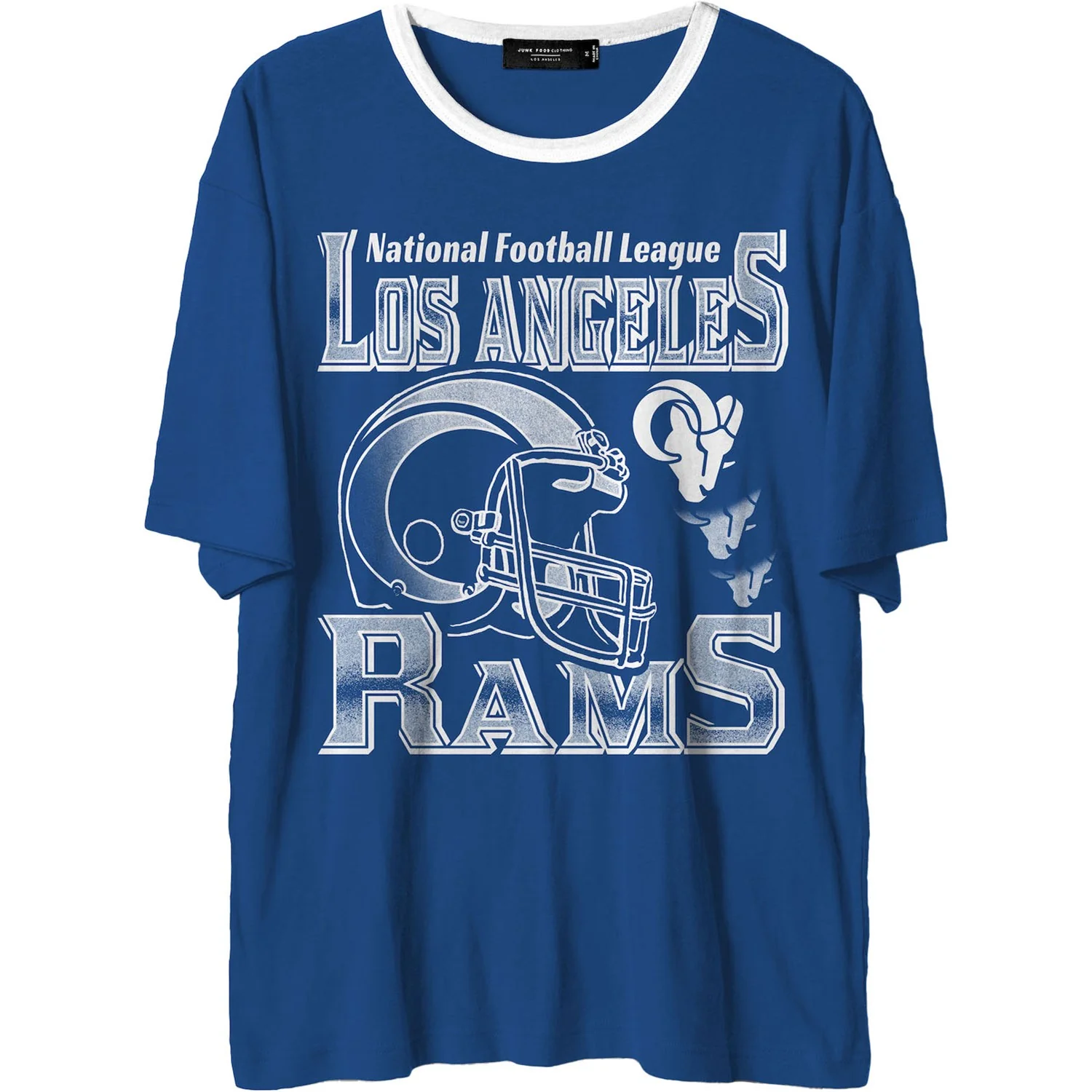 Junk Food - Mens Rams Oversized Ringer T-Shirt