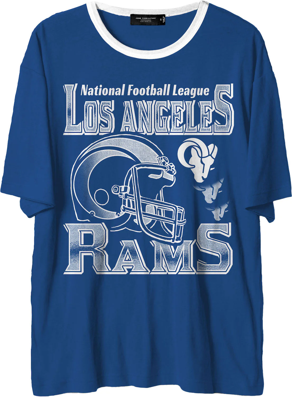 Junk Food - Mens Rams Oversized Ringer T-Shirt - Image 2