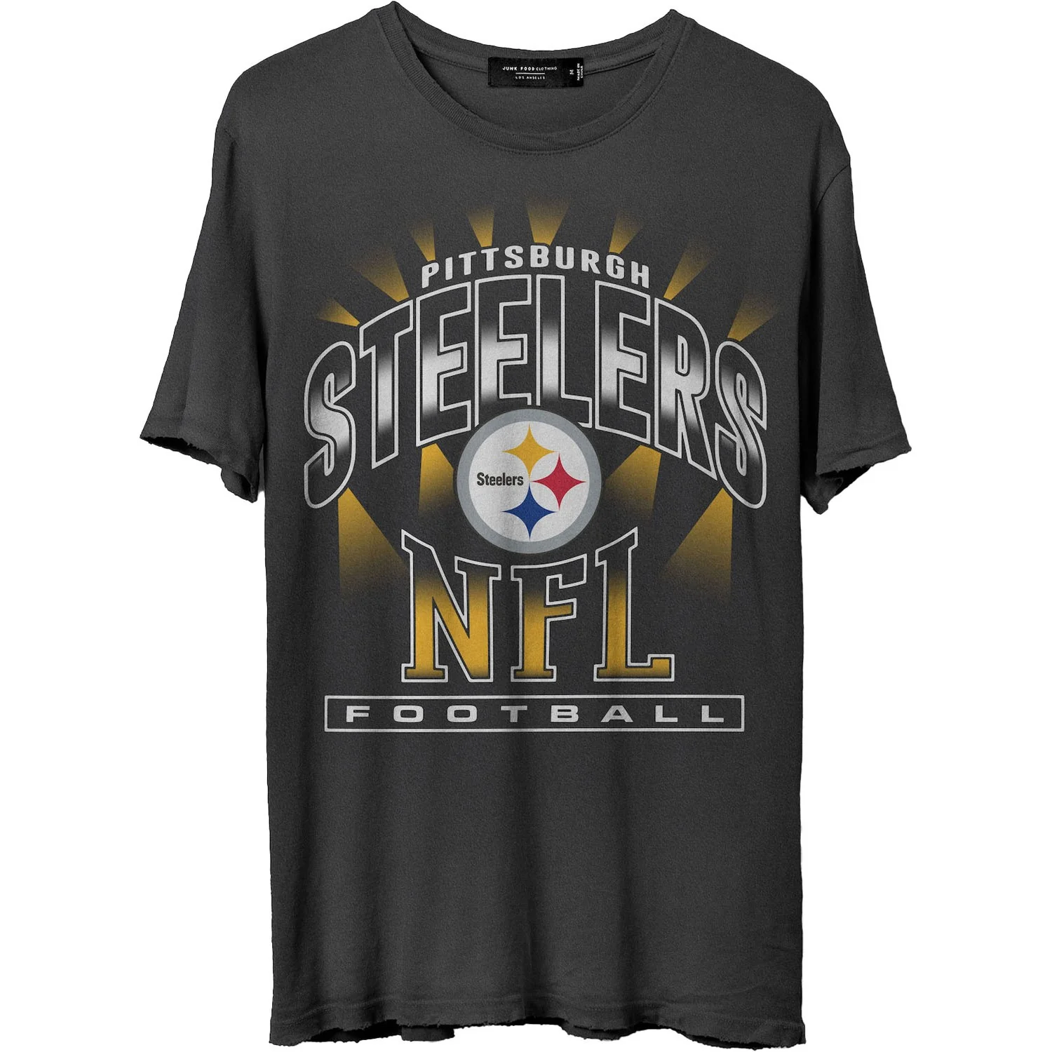 Junk Food - Mens Steelers Chrome Vintage T-Shirt