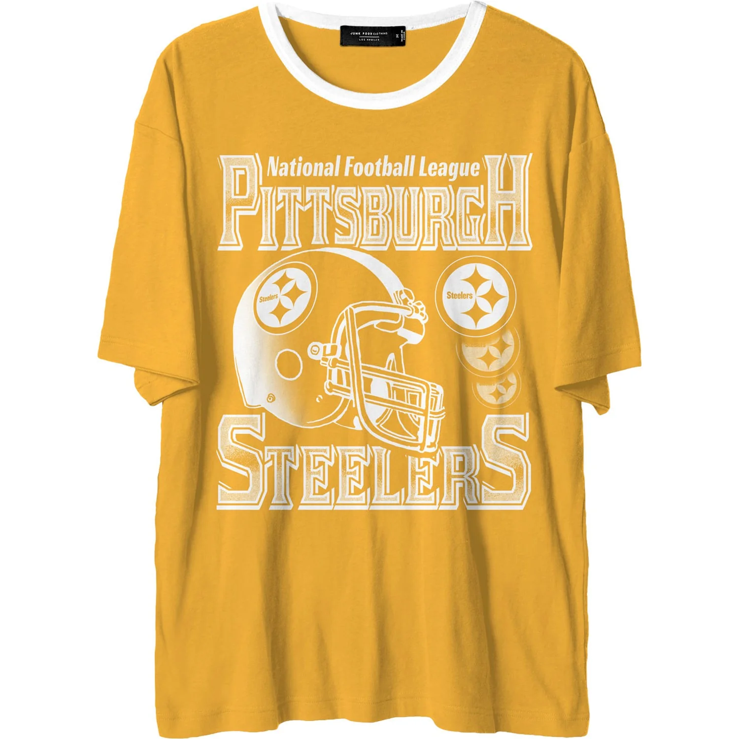 Junk Food - Mens Steelers Oversized Ringer T-Shirt