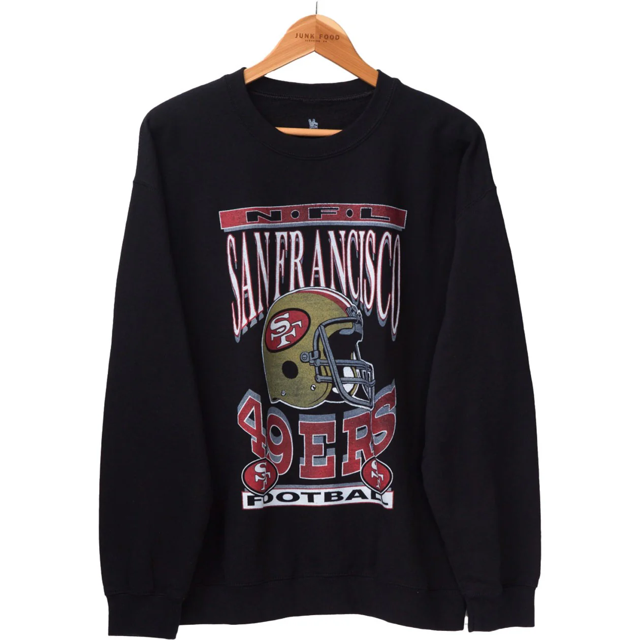 Junk Food - Unisex 49Ers Hlmt Fm Crew Fleece Top - Image 3