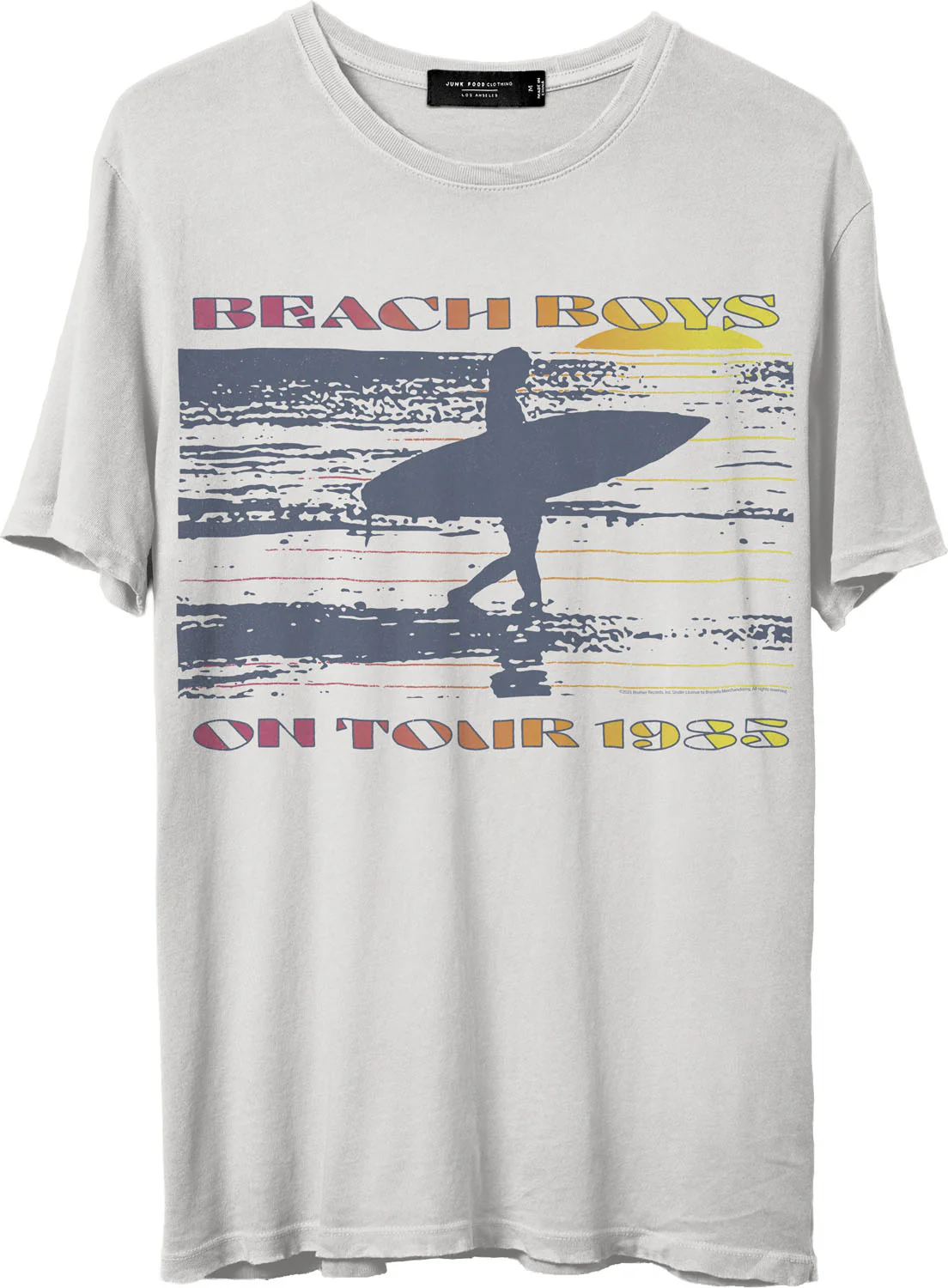 Junk Food - Unisex Beach Boys On Tour 1985 T-Shirt - Image 2