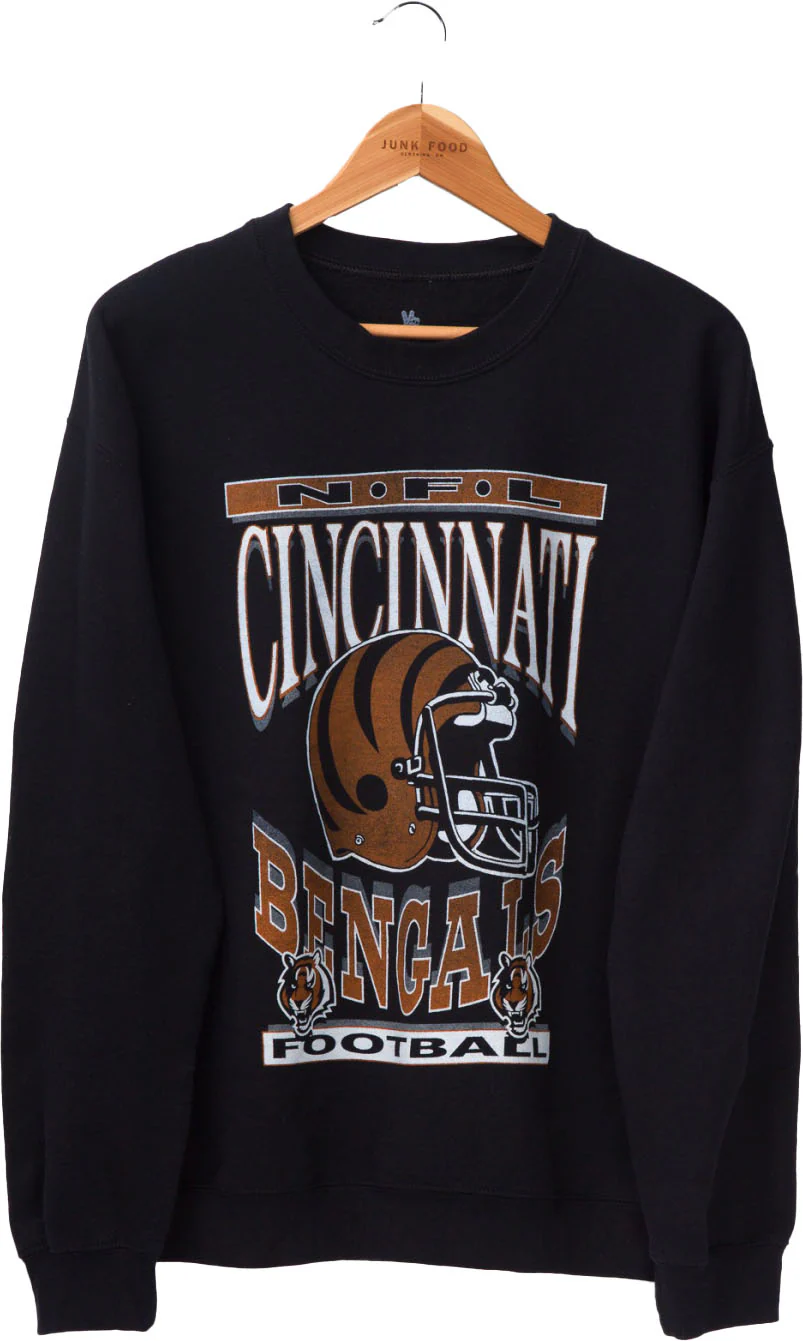 Junk Food - Unisex Bengals Hlmt Fm Crew Fleece Top - Image 2