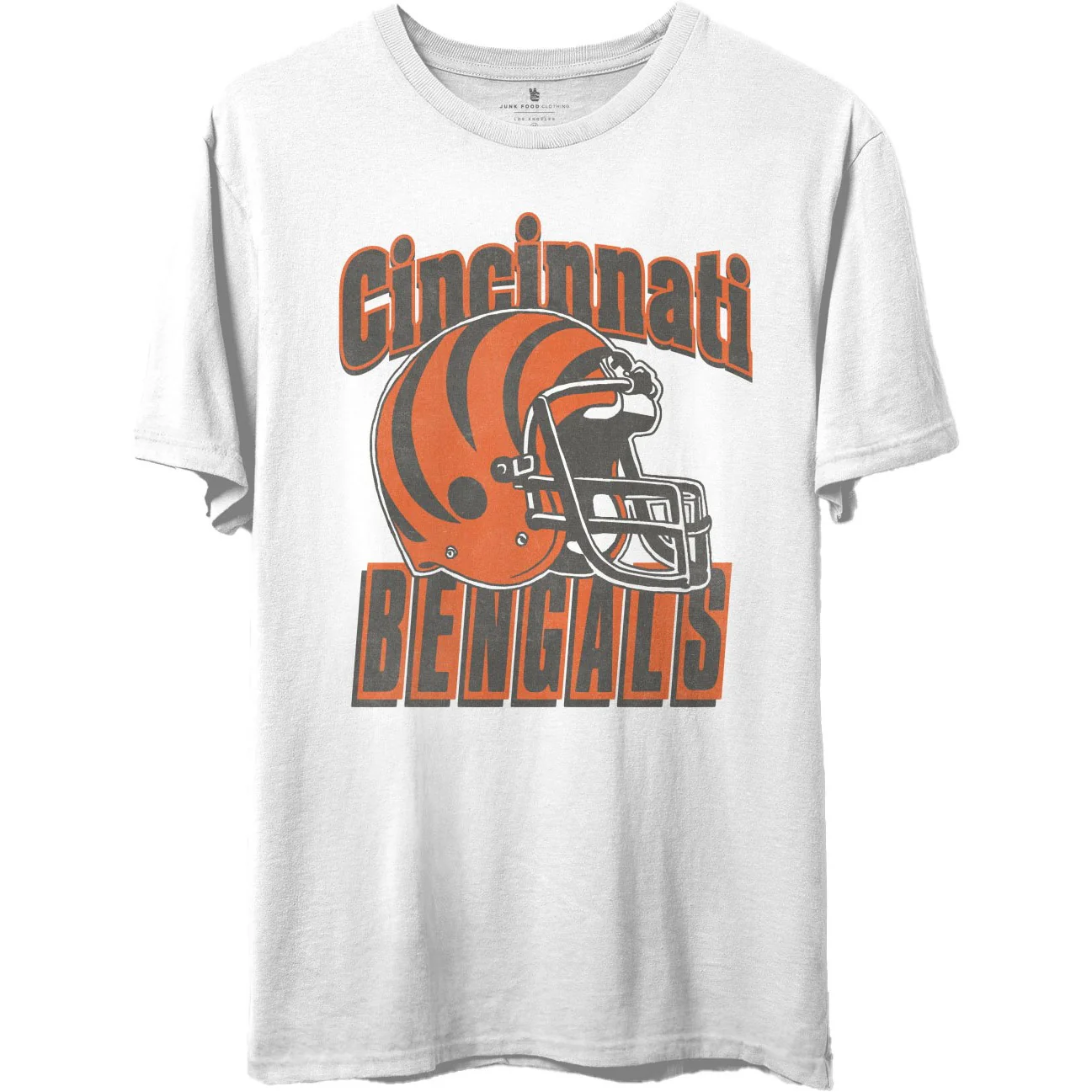 Junk Food - Unisex Bengals Throwback Helmet T-Shirt - Image 3