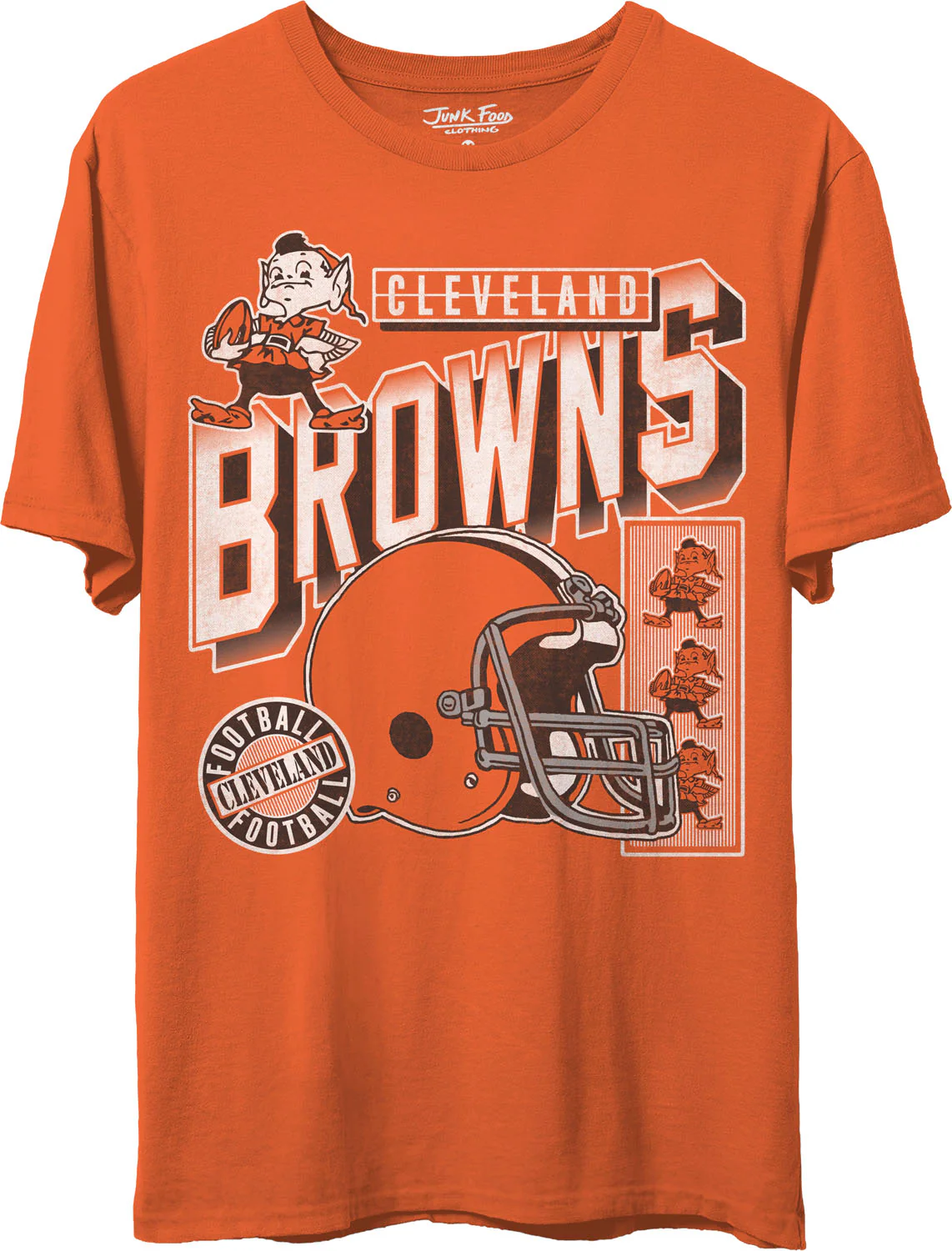 Junk Food - Unisex Browns Checkdown T-Shirt - Image 2