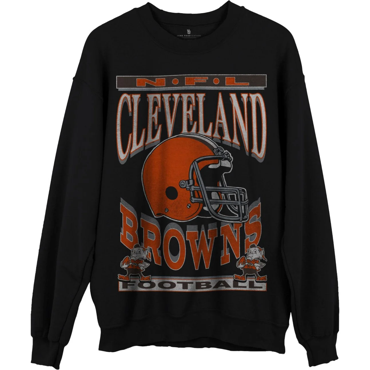 Junk Food - Unisex Browns Helmet Crew Fleece Top
