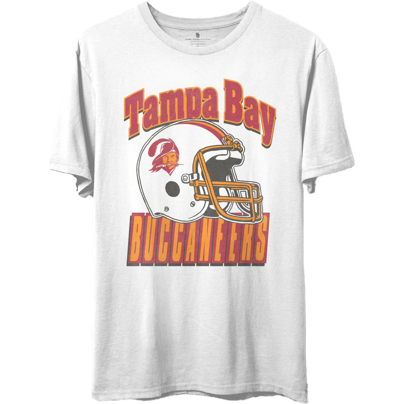 Junk Food - Unisex Bucs Throwback Helmet T-Shirt - Image 3