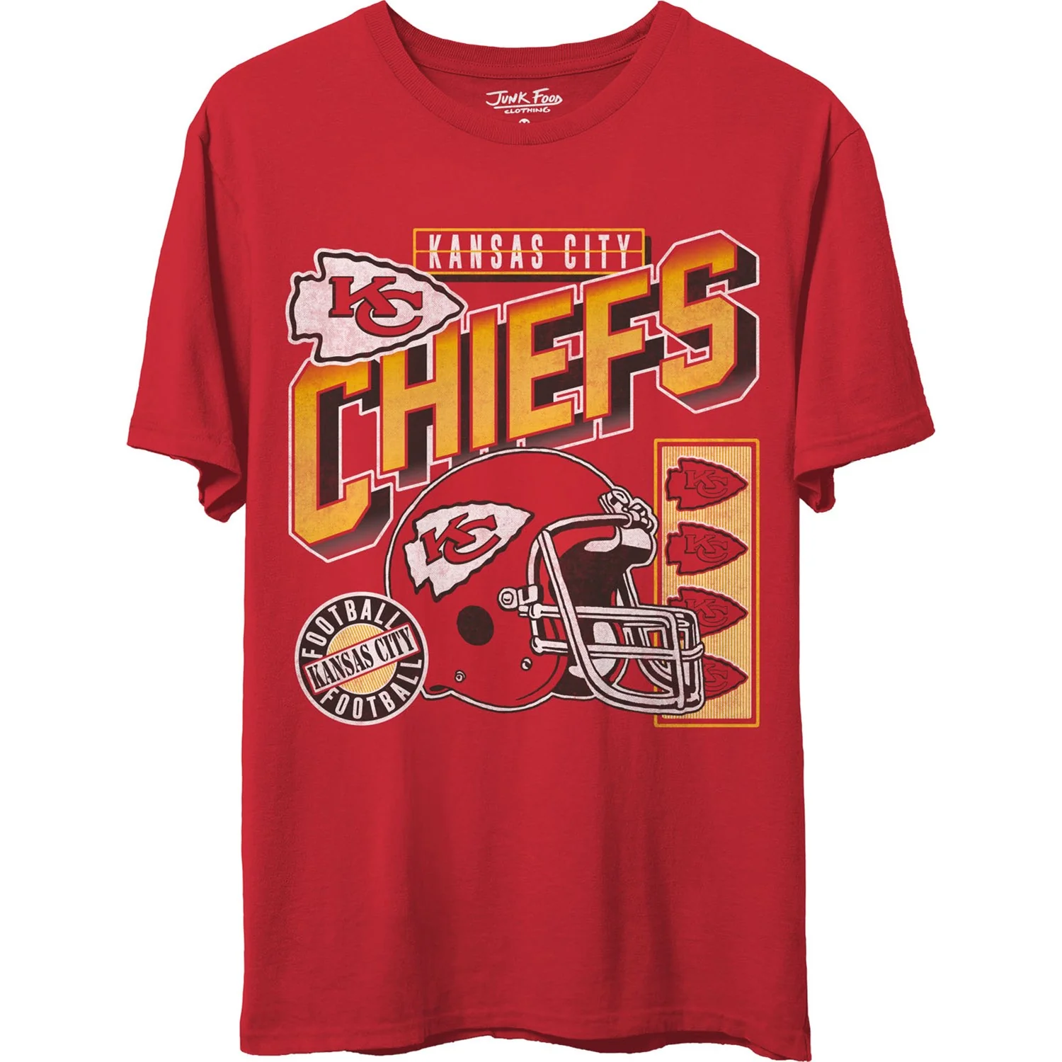 Junk Food - Unisex Chiefs Checkdown T-Shirt