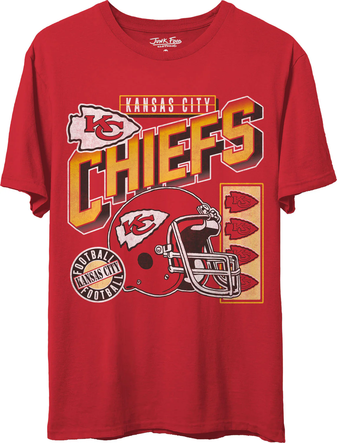 Junk Food - Unisex Chiefs Checkdown T-Shirt - Image 2